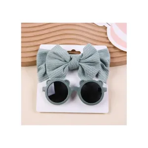 Little Trendy - Baby Sunglasses And Headband Set, Color 9