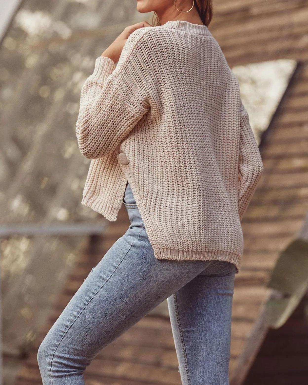 Love Me Madly Cream Knit Sweater