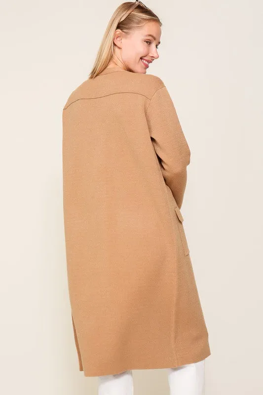 Lumiere Button Front V Neck Kimono Cardigan