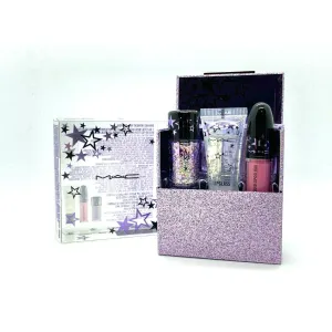 Mac Starring You Shining Moment Kit Fuchsia Glitter Lipstick Gloss