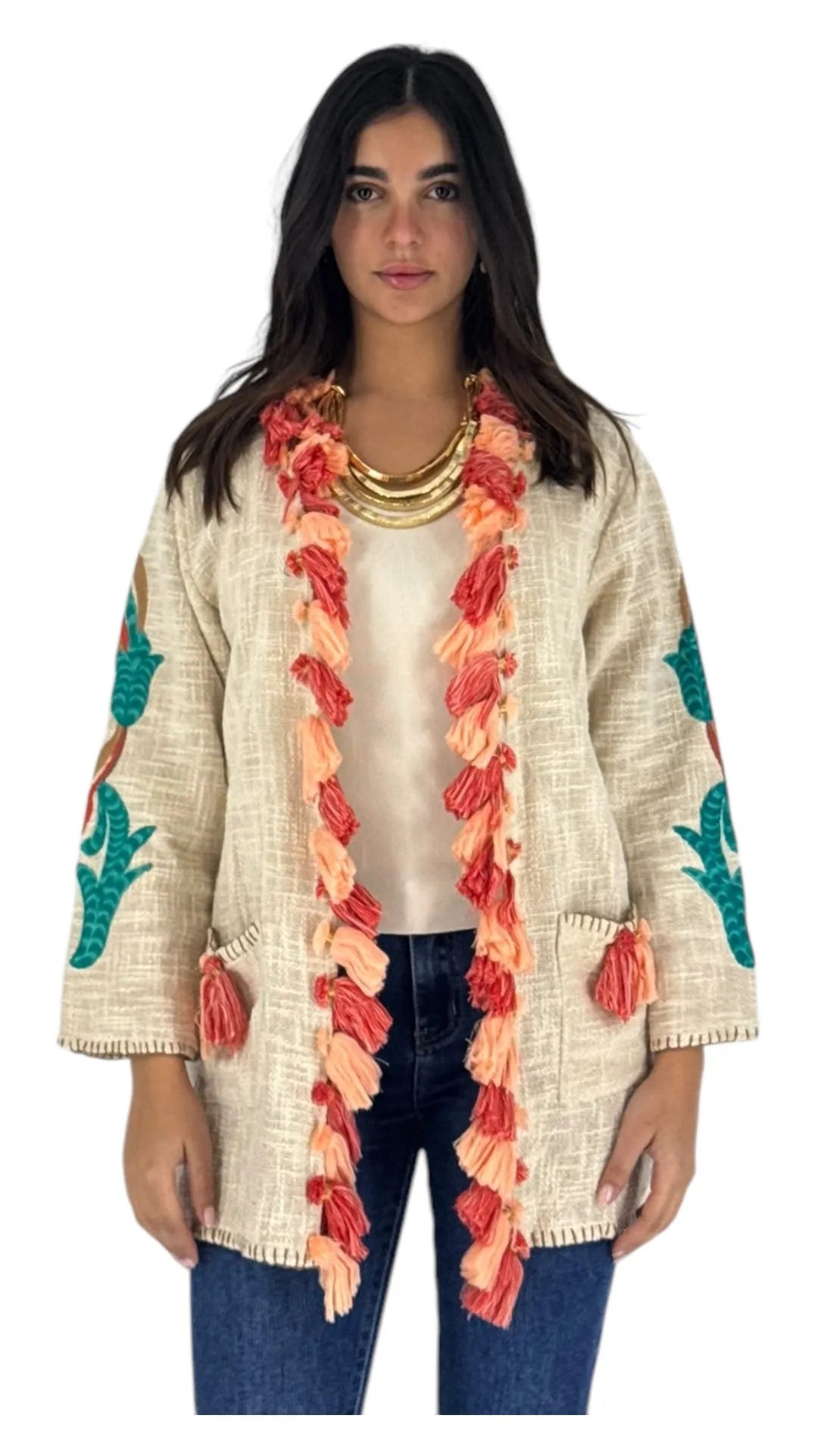 Maliha cream jacket