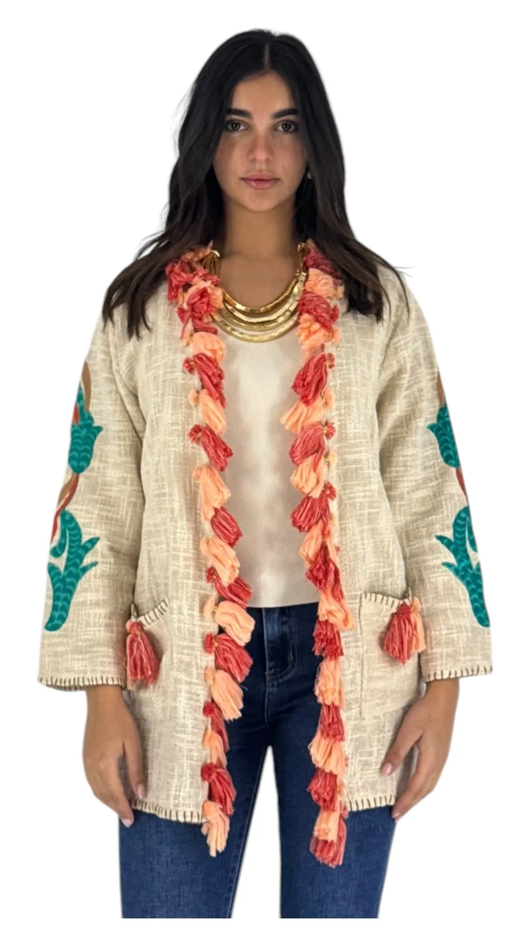 Maliha cream jacket