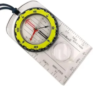 Map Baseplate Compass with Adjustable Declination Clinometer Magnifying Glass for Hiking Backpacking Camping