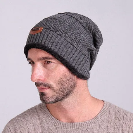Men Warm Hats Beanie Hat Winter Knitting Wool Hat for Unisex Caps Lady Beanie Knitted Caps Women's Hats Outdoor Warm