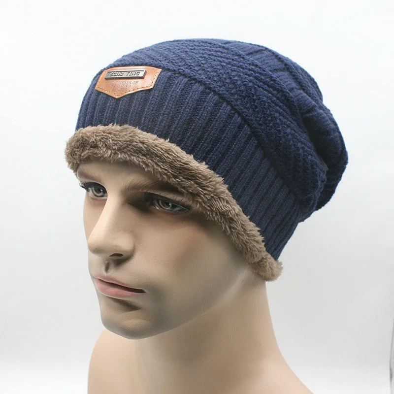 Men Warm Hats Beanie Hat Winter Knitting Wool Hat for Unisex Caps Lady Beanie Knitted Caps Women's Hats Outdoor Warm