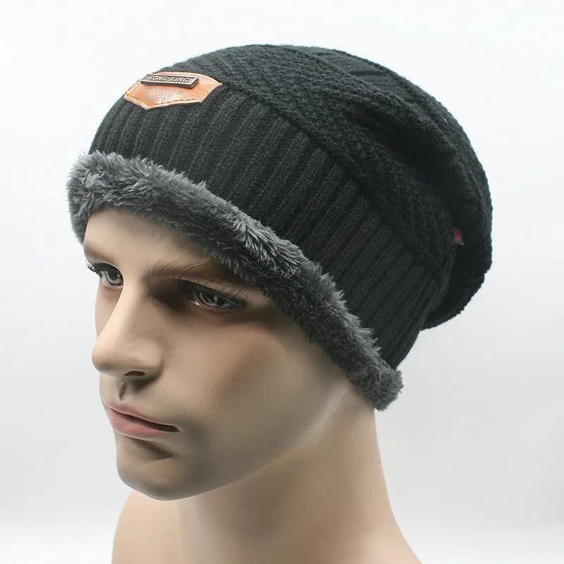 Men Warm Hats Beanie Hat Winter Knitting Wool Hat for Unisex Caps Lady Beanie Knitted Caps Women's Hats Outdoor Warm