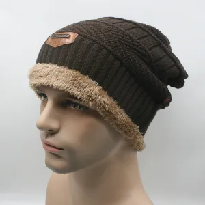 Men Warm Hats Beanie Hat Winter Knitting Wool Hat for Unisex Caps Lady Beanie Knitted Caps Women's Hats Outdoor Warm