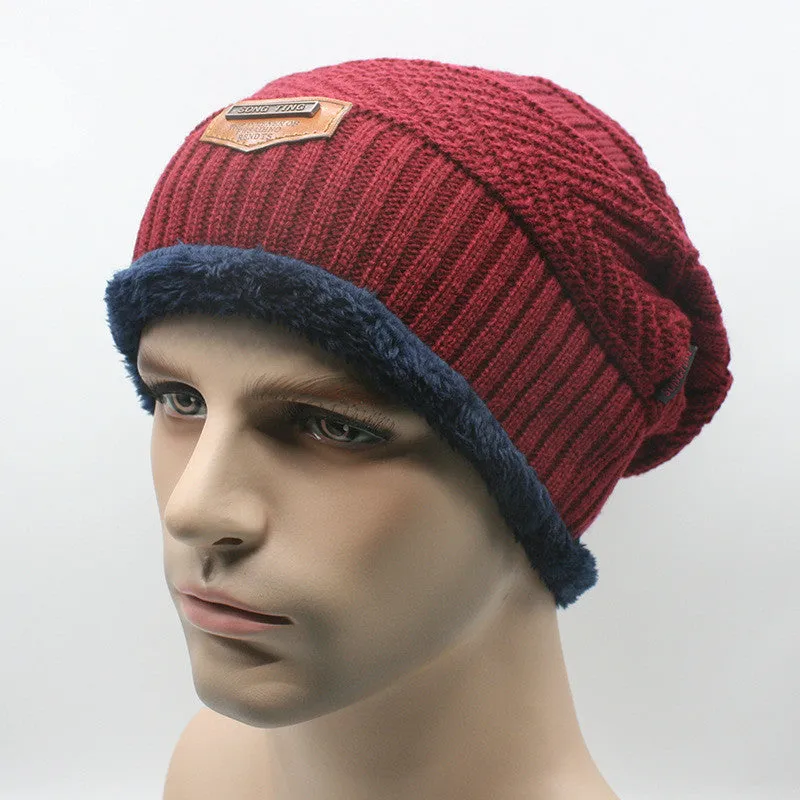Men Warm Hats Beanie Hat Winter Knitting Wool Hat for Unisex Caps Lady Beanie Knitted Caps Women's Hats Outdoor Warm