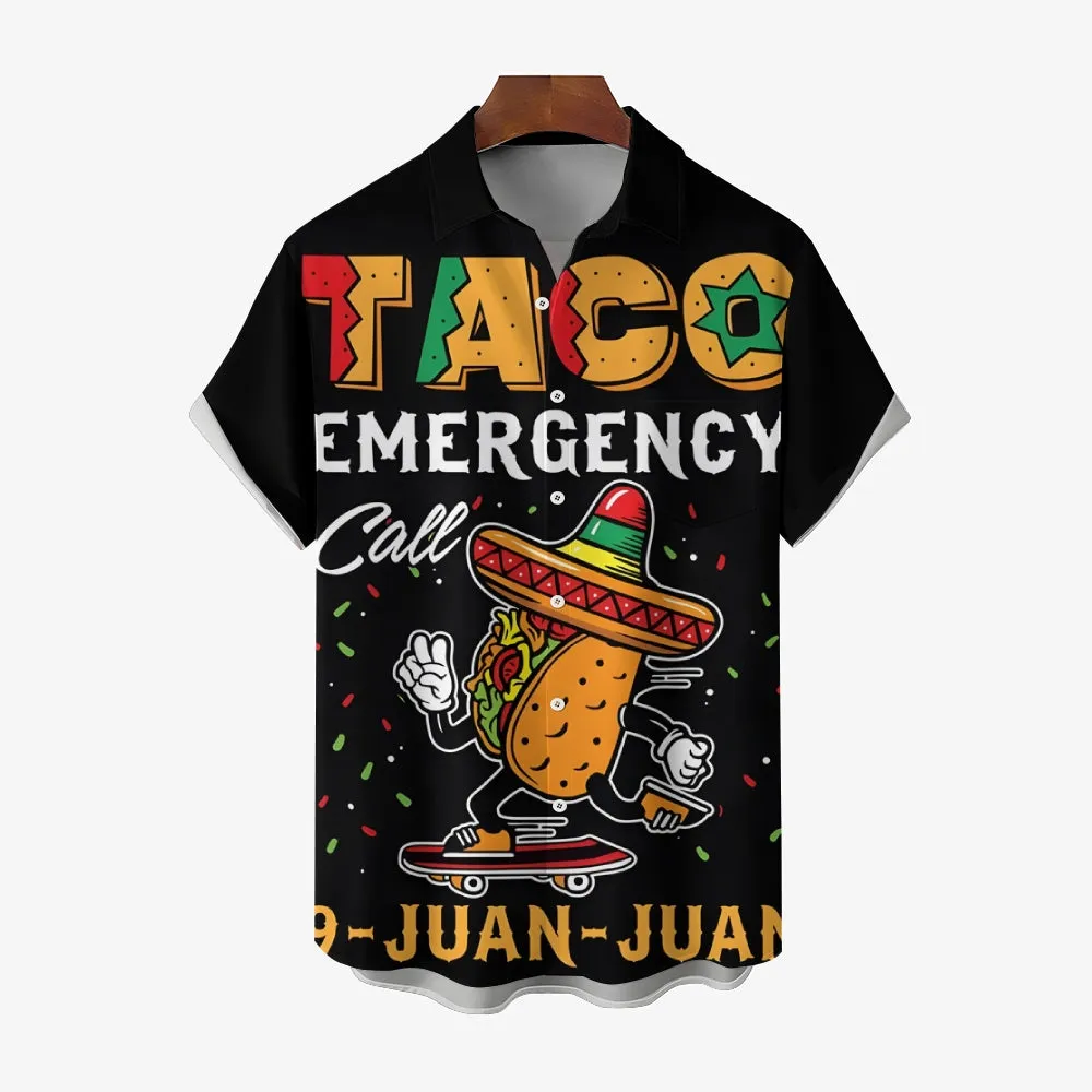 Men's Fun TAKO Casual Short Sleeve Shirt 2312000079