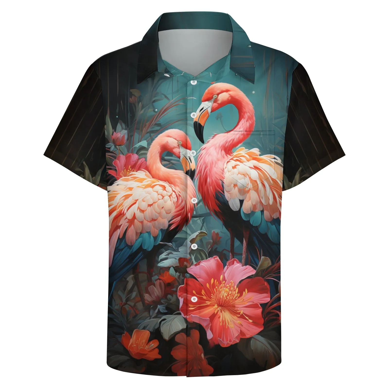 Men's Hawaiian Casual Short Sleeve Shirt 2403000394