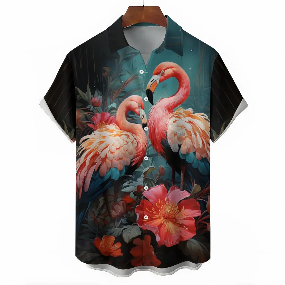 Men's Hawaiian Casual Short Sleeve Shirt 2403000394