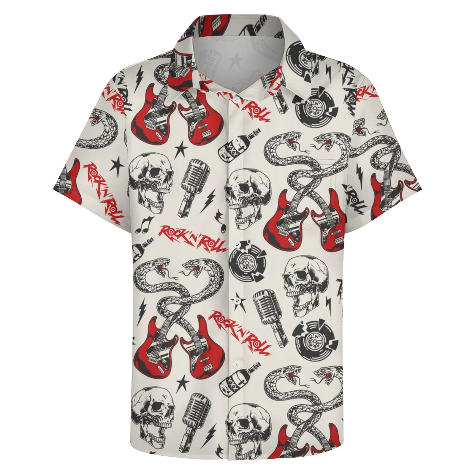Men's Hawaiian Casual Short Sleeve Shirt 2404001610