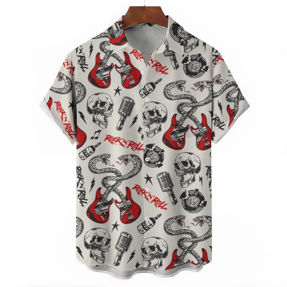 Men's Hawaiian Casual Short Sleeve Shirt 2404001610