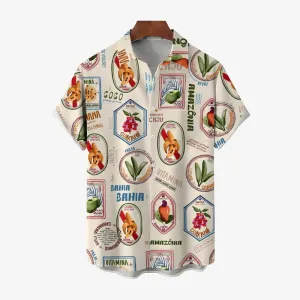 Men's Hawaiian Casual Short Sleeve Shirt 2404001612