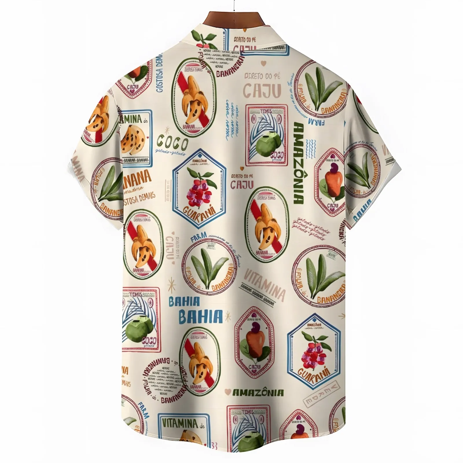 Men's Hawaiian Casual Short Sleeve Shirt 2404001612