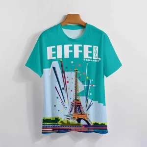 Men's Round Neck Olympic France Casual T-Shirt 2404000529