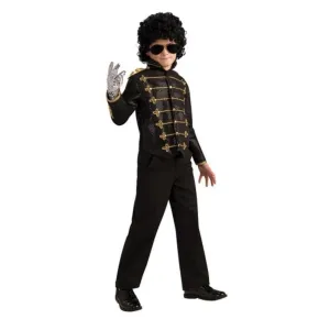 Michael Jackson Child Deluxe Black Military Jacket M
