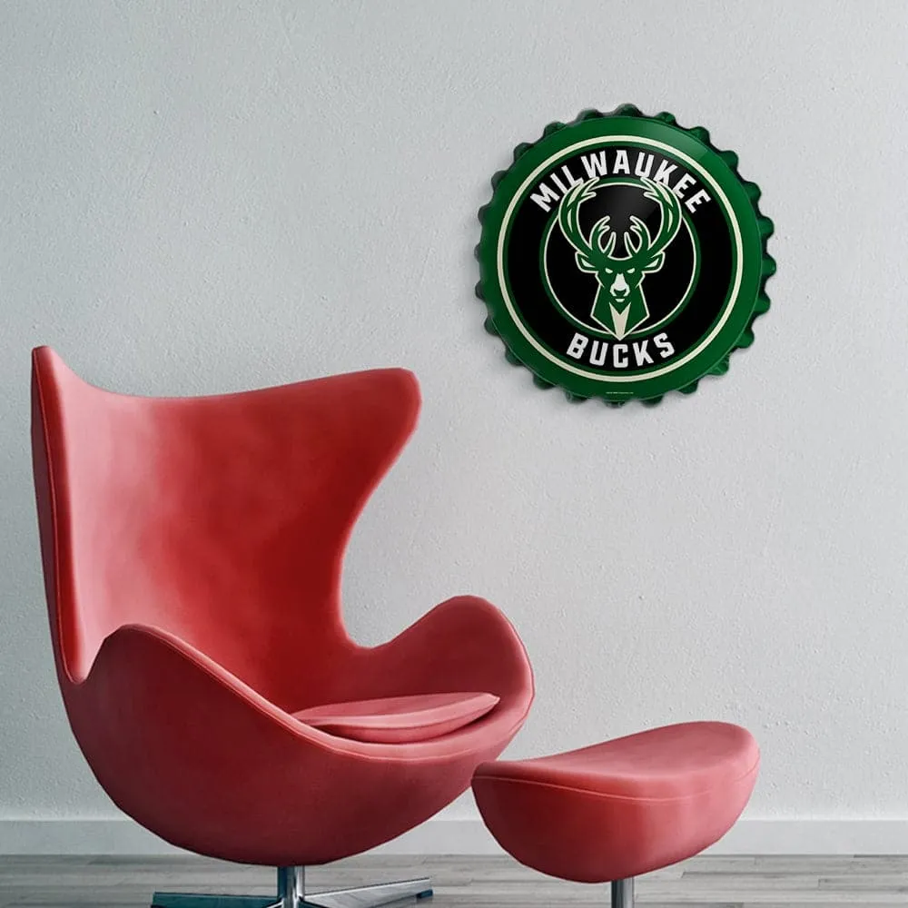 Milwaukee Bucks: Bottle Cap Wall Sign