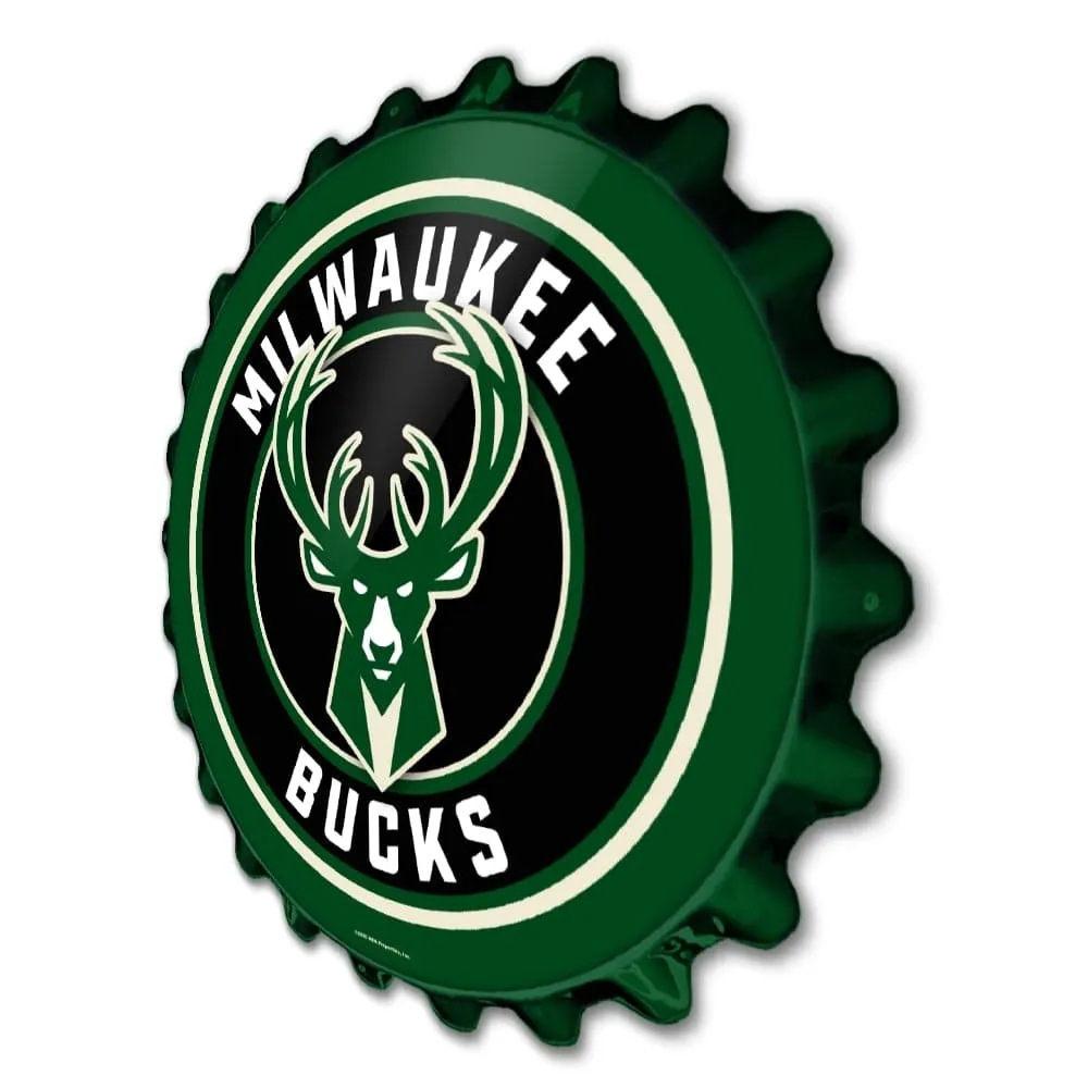 Milwaukee Bucks: Bottle Cap Wall Sign