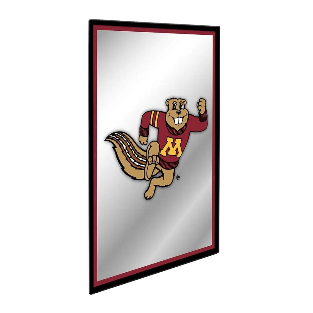 Minnesota Golden Gophers: Mascot - Framed Mirrored Wall Sign