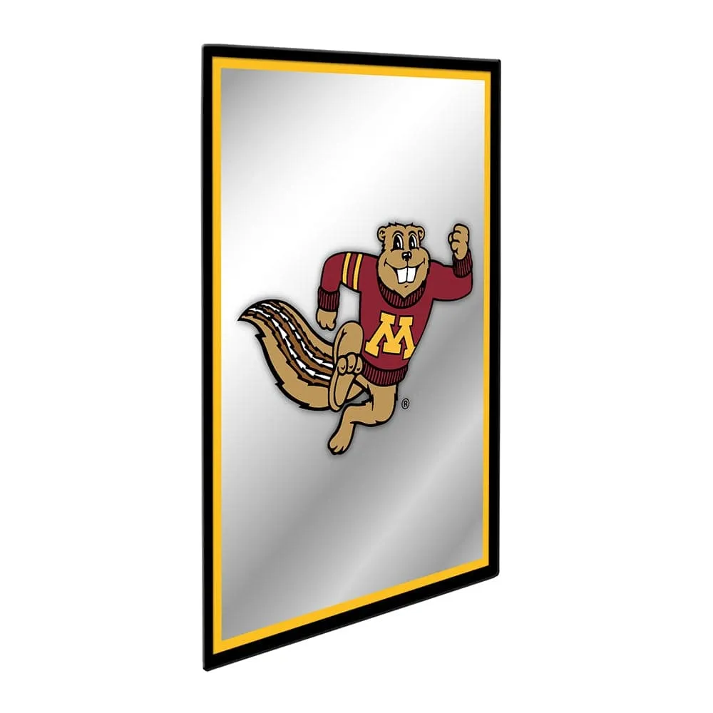 Minnesota Golden Gophers: Mascot - Framed Mirrored Wall Sign