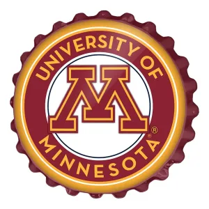 Minnesota Golden Gophers: Round Bottle Cap Wall Sign