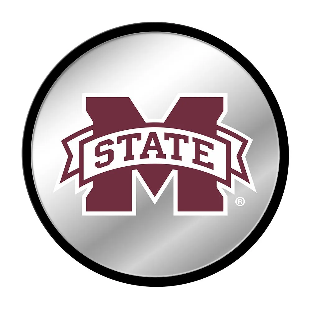 Mississippi State Bulldogs: Modern Disc Mirrored Wall Sign