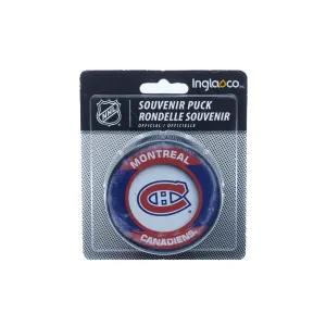 Montreal Canadiens Inglasco NHL Retro Logo Hockey Puck