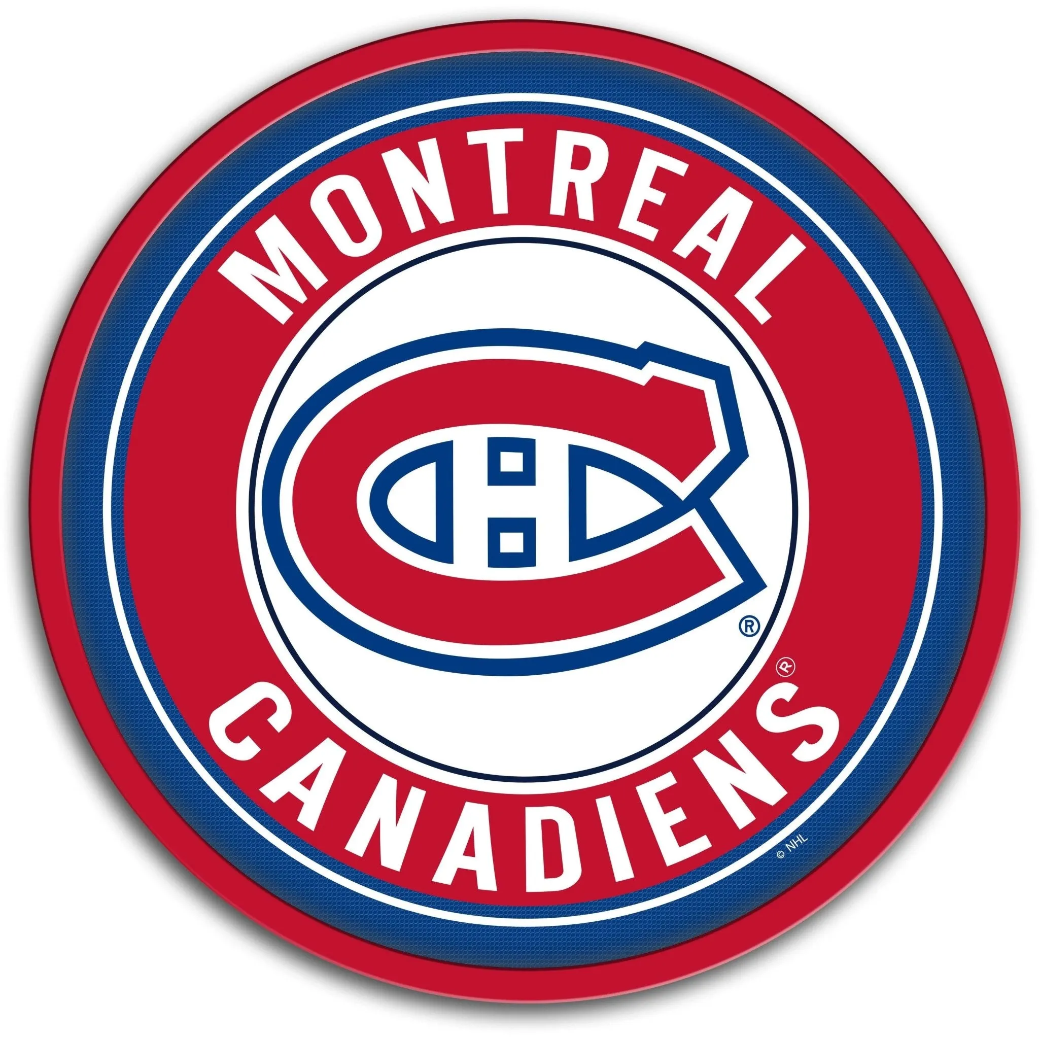 Montreal Canadiens: Modern Disc Wall Sign