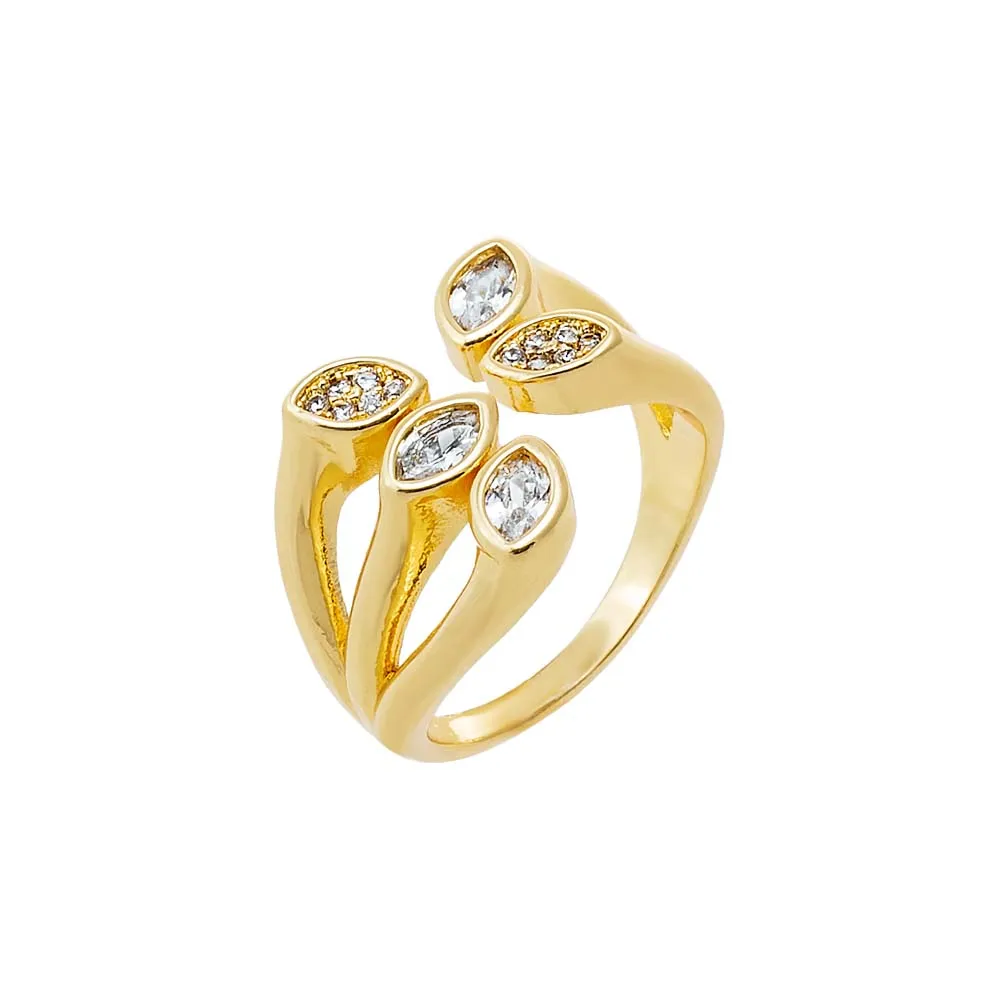 Multi Marquise Bezel Open Claw Ring