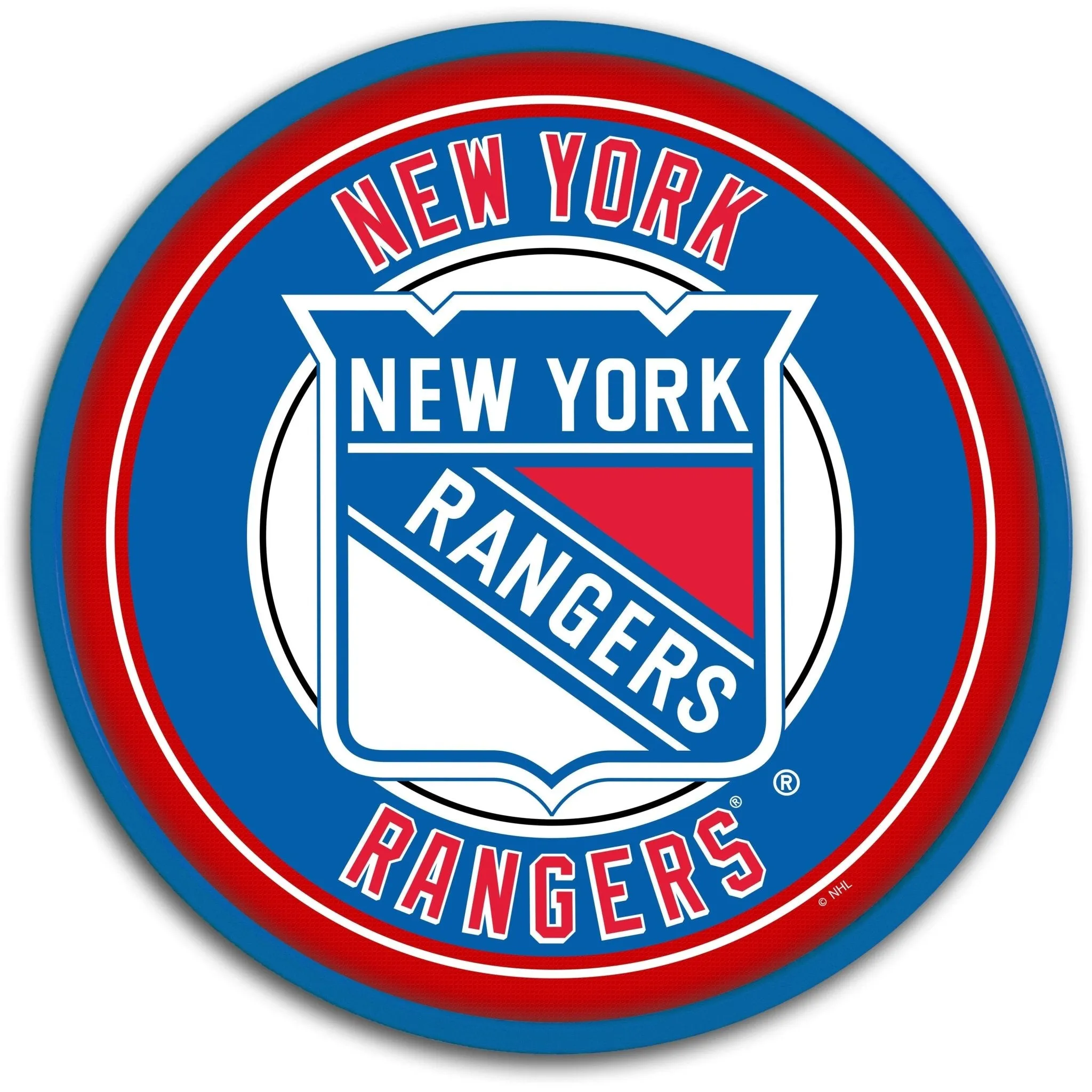 New York Rangers: Modern Disc Wall Sign