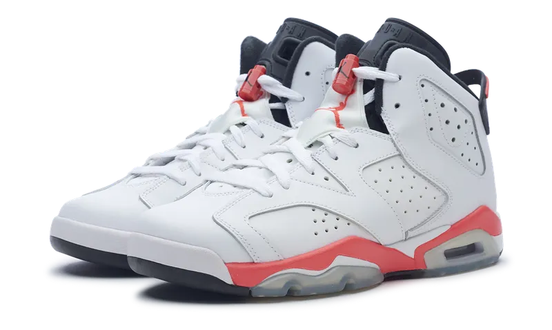 Nike Air Jordan 6 Retro Infrared White (GS) 2014 384665-123