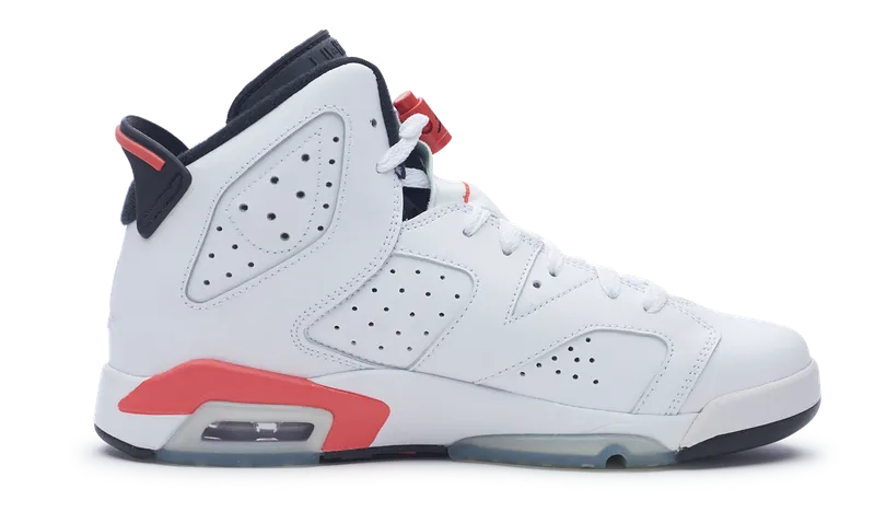 Nike Air Jordan 6 Retro Infrared White (GS) 2014 384665-123