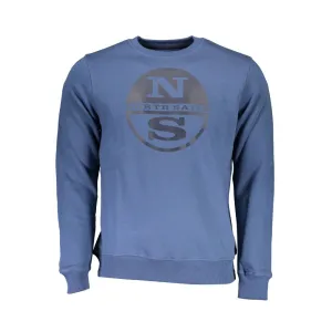 North Sails Blue Cotton Men Sweater