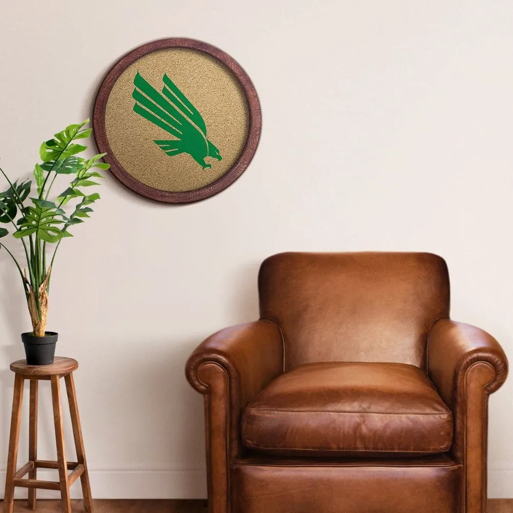 North Texas Mean Green: "Faux" Barrel Framed Cork Board