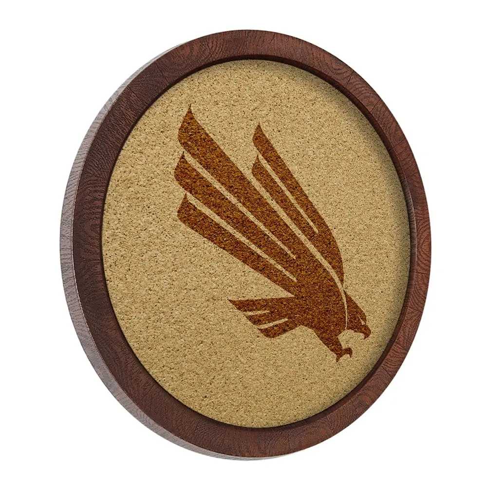 North Texas Mean Green: "Faux" Barrel Framed Cork Board