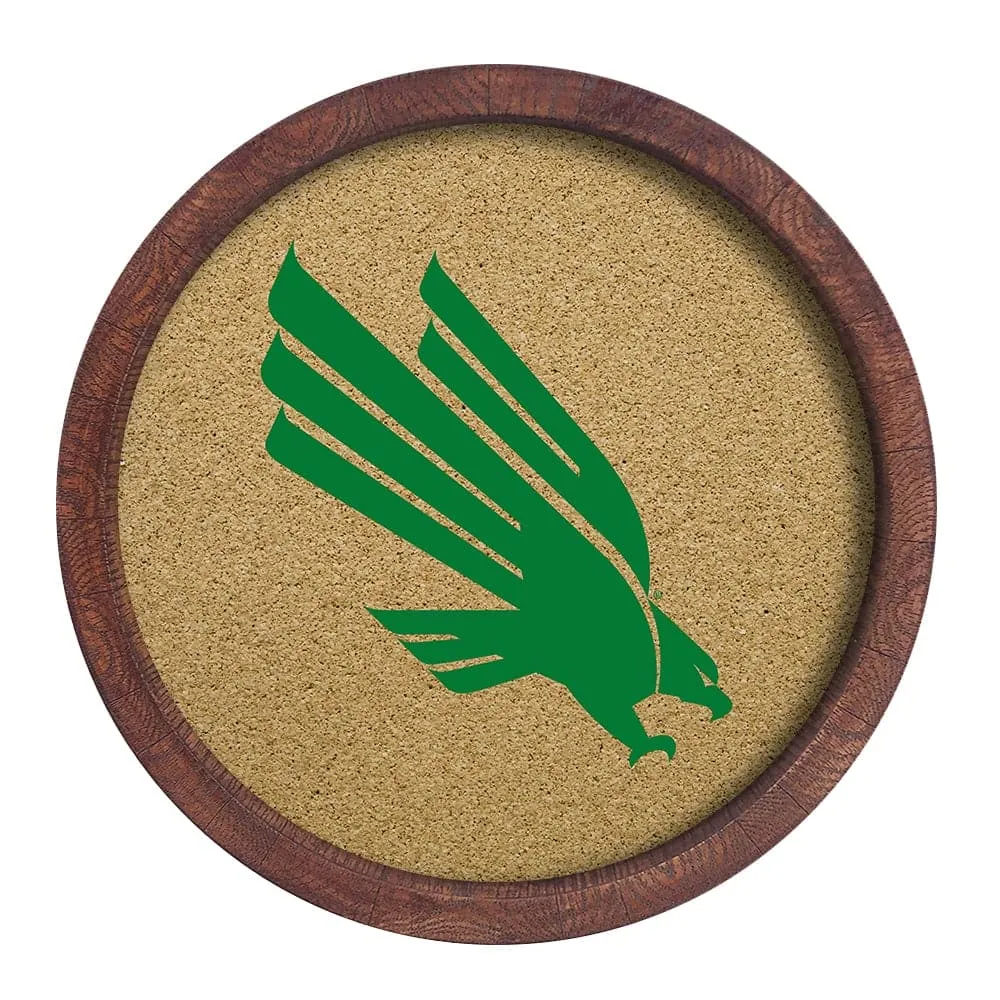 North Texas Mean Green: "Faux" Barrel Framed Cork Board