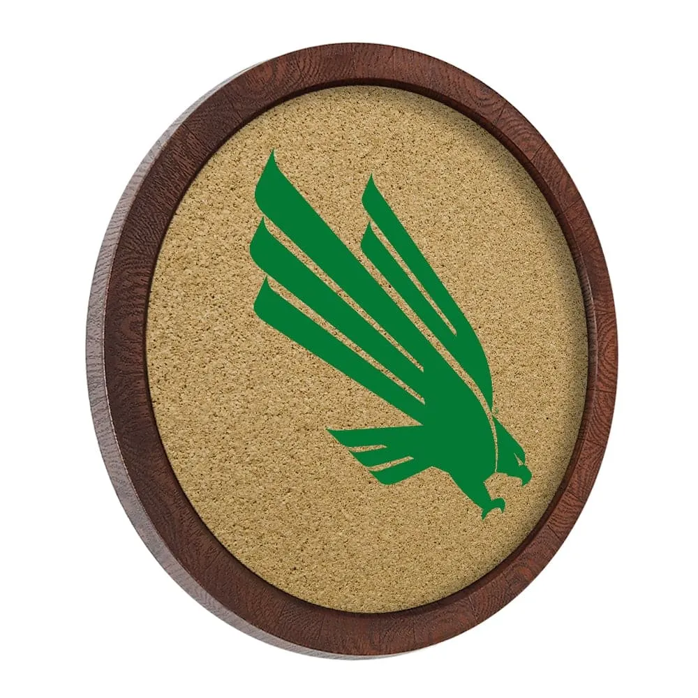 North Texas Mean Green: "Faux" Barrel Framed Cork Board