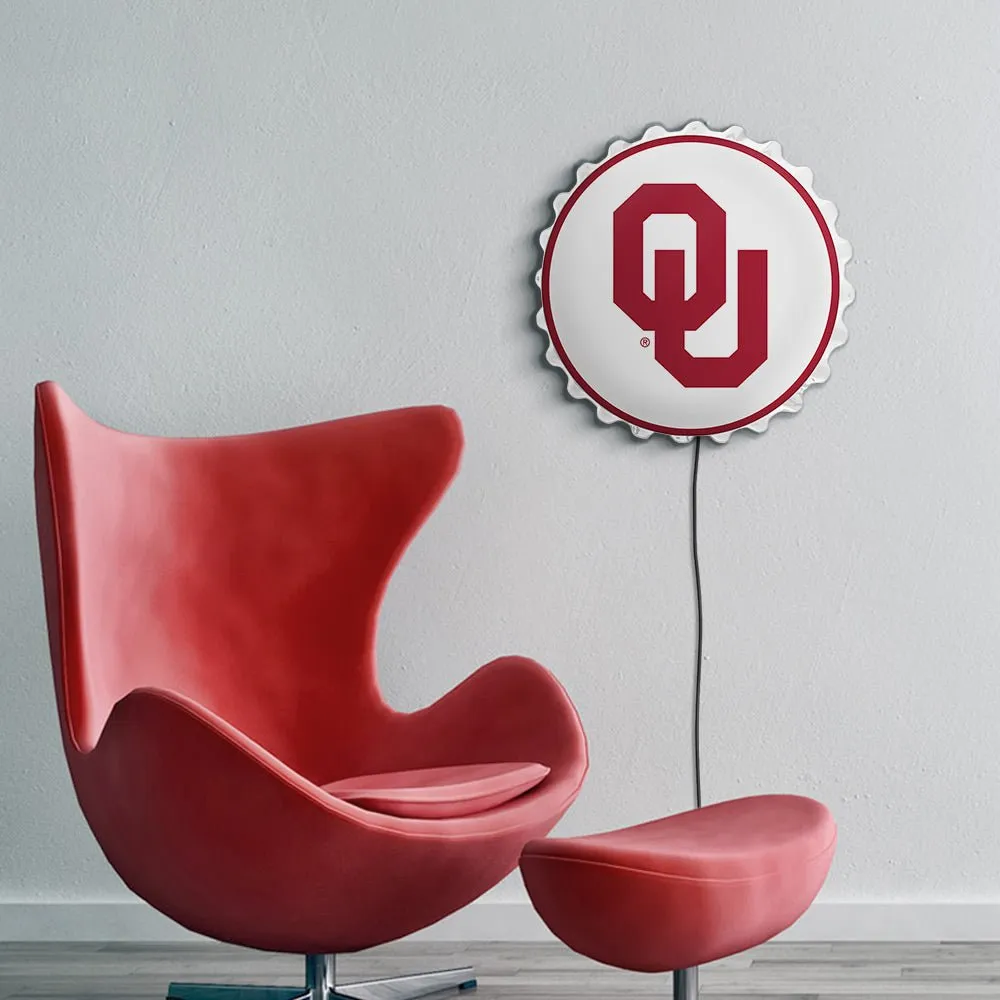 Oklahoma Sooners: Bottle Cap Wall Light