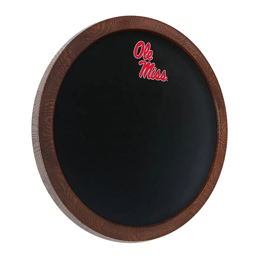 Ole Miss Rebels: Chalkboard "Faux" Barrel Top Sign