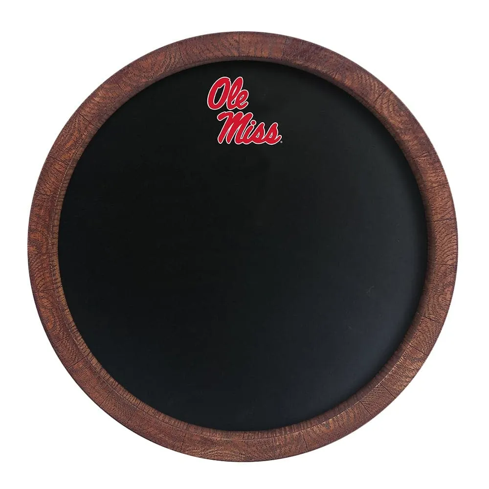Ole Miss Rebels: Chalkboard "Faux" Barrel Top Sign