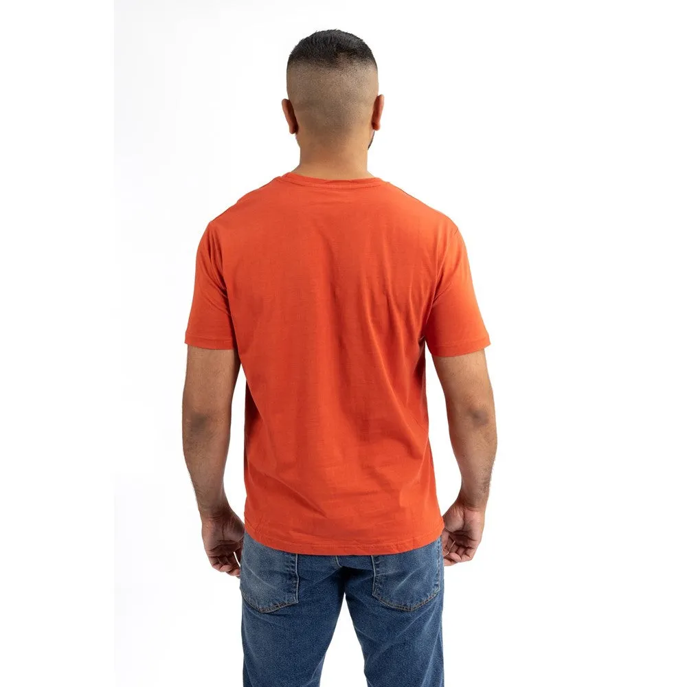 Orange Retro Script Mens T-Shirt