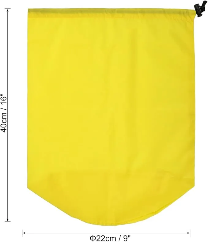 PATIKIL Stuff Sack, Waterproof Outdoor Storage Sack Portable Drawstring Dust Flap Bag for Backpacking