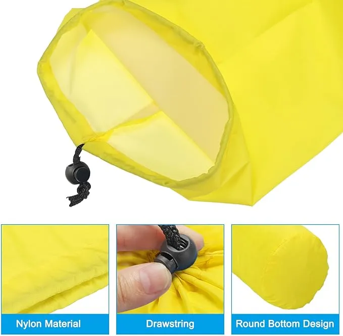 PATIKIL Stuff Sack, Waterproof Outdoor Storage Sack Portable Drawstring Dust Flap Bag for Backpacking