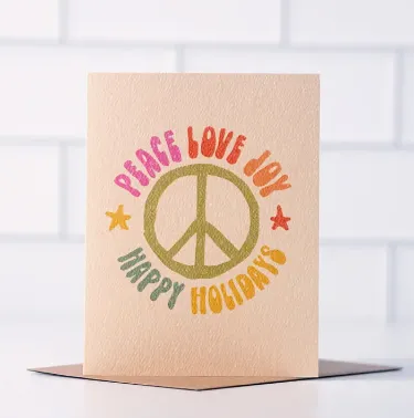 Peace Love Joy Card