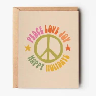 Peace Love Joy Card