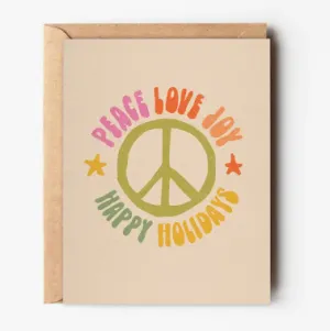 Peace Love Joy Card