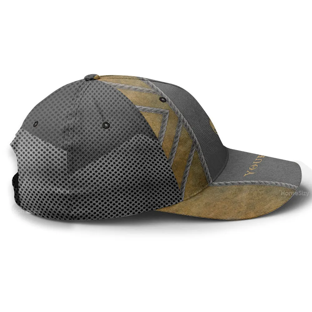 Personalized Custom Name Boxing Be Strong Hat Classic Cap PN209051Pa