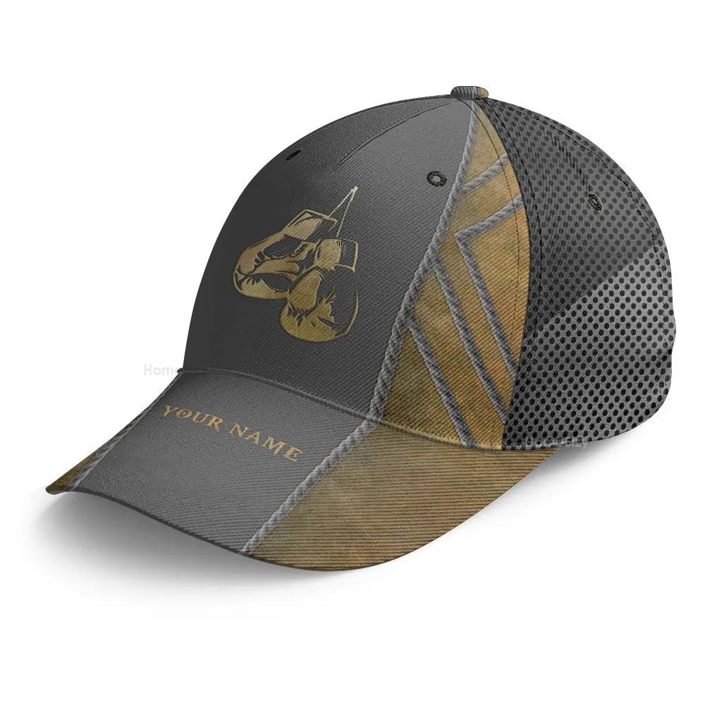Personalized Custom Name Boxing Be Strong Hat Classic Cap PN209051Pa