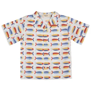 Pigeon Organics Easy Summer Shirt (AOP) Sardines SS25